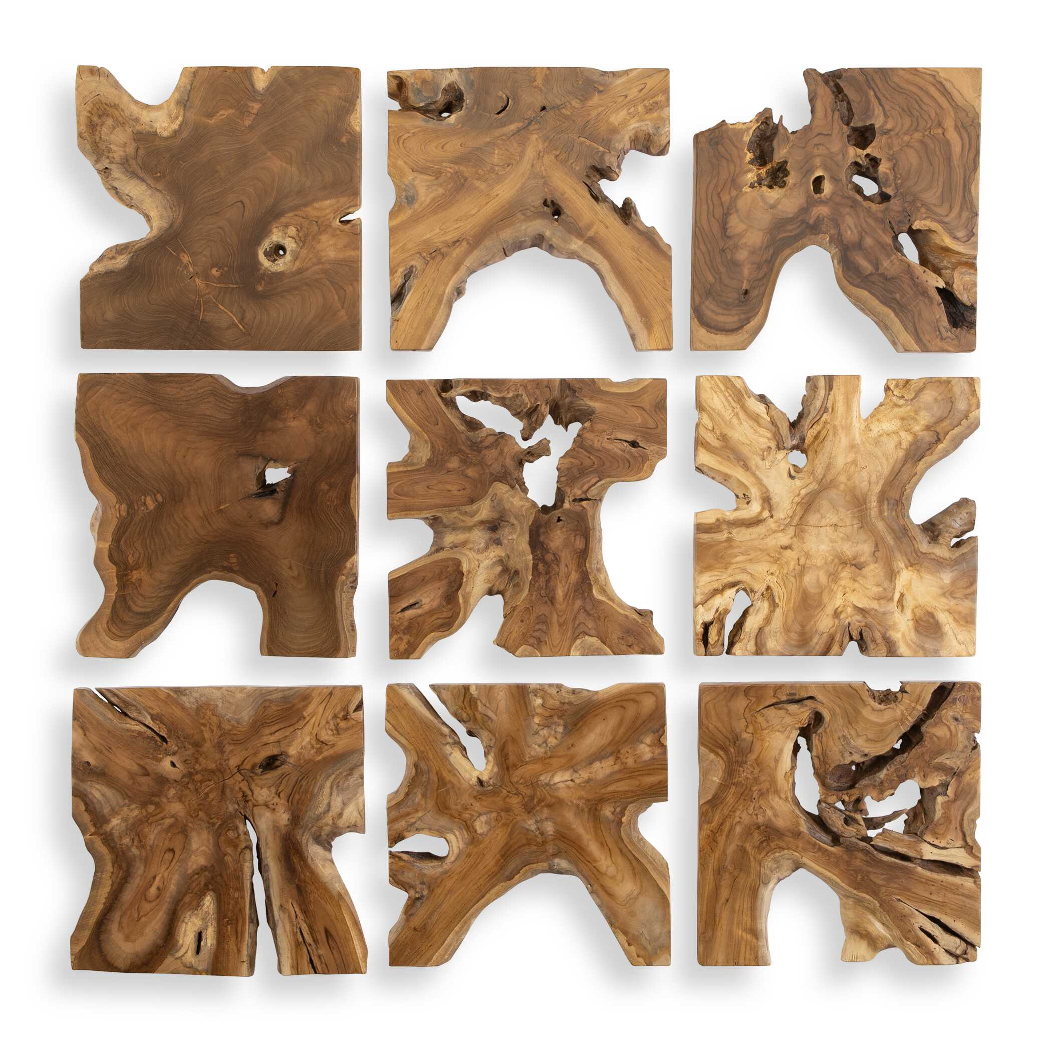 Talia Wood Wall Decor Set/9