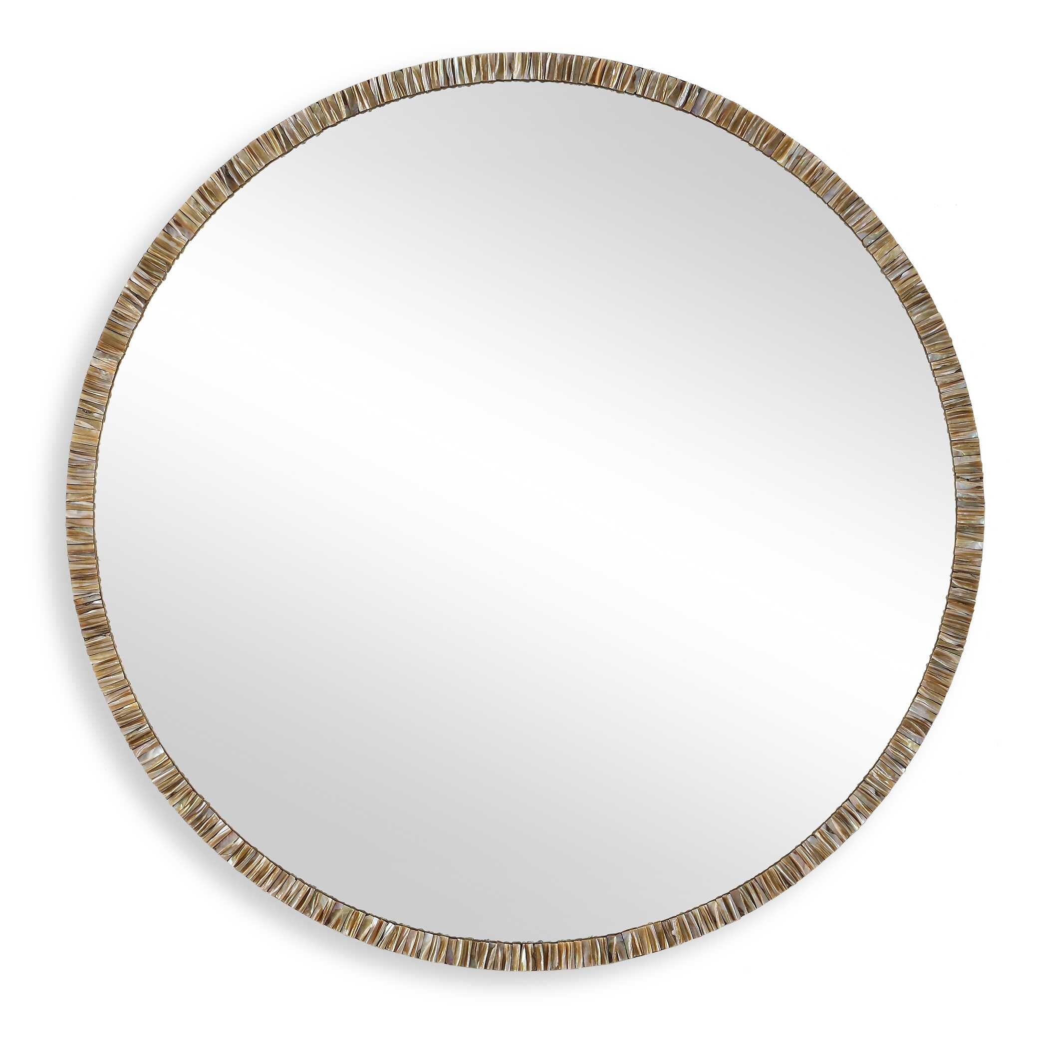 Odeon Shell Inlay Round Mirror