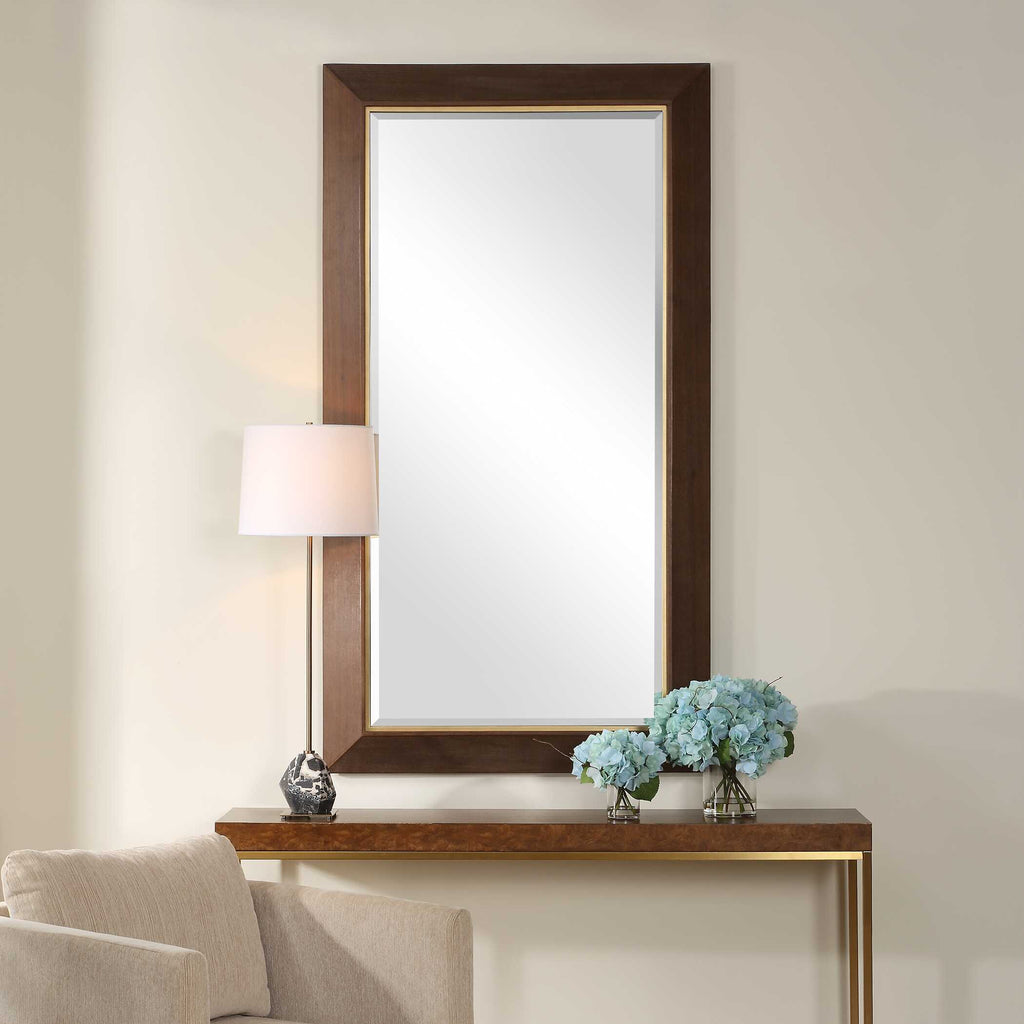 Matheson Rectangular Walnut Mirror