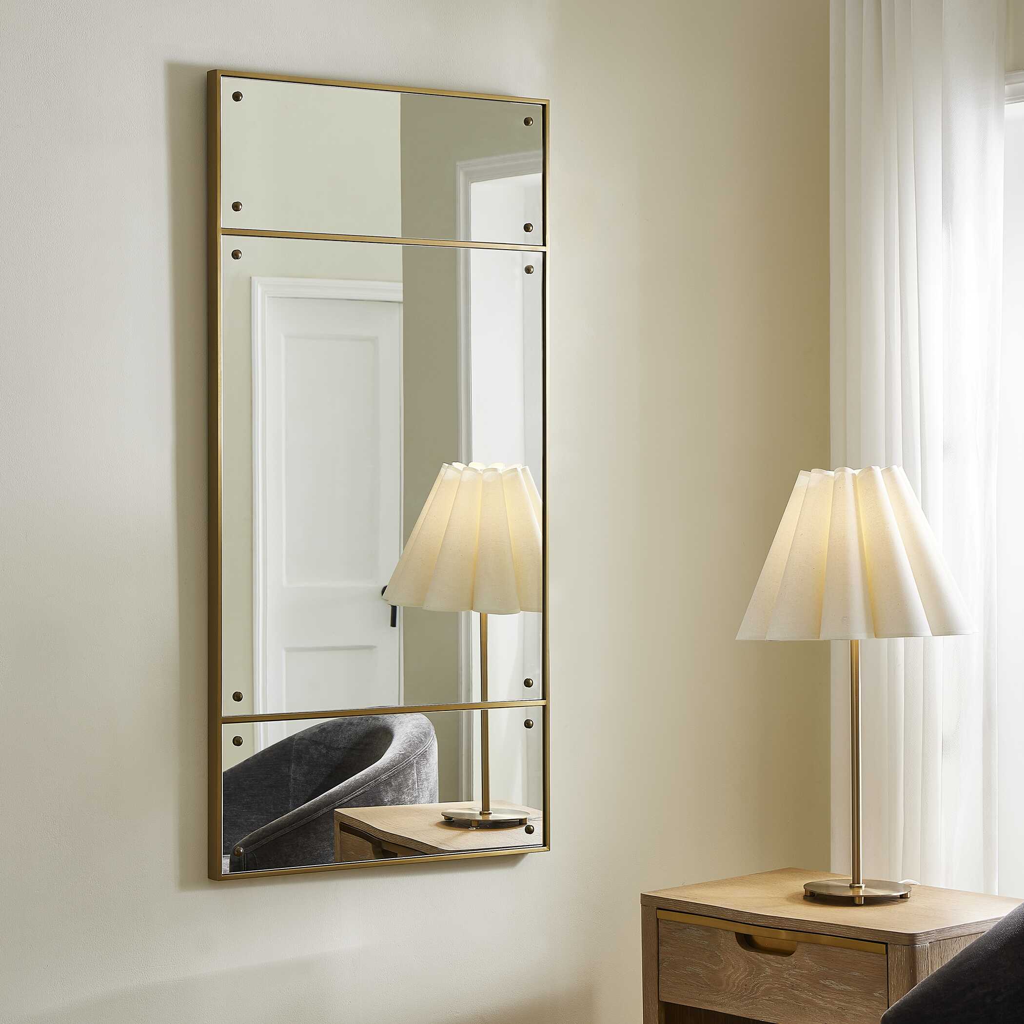 Wrenton Brass Rectangular Mirror