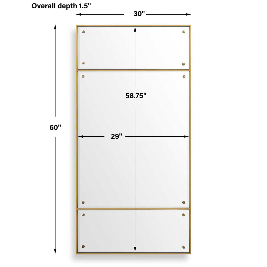 Wrenton Brass Rectangular Mirror