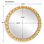 Haya Round Gold Mirror