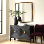 On Point Square Gold Mirror