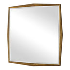 On Point Square Gold Mirror