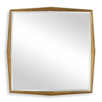 On Point Square Gold Mirror