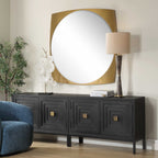 Neilia Round Brass Mirror