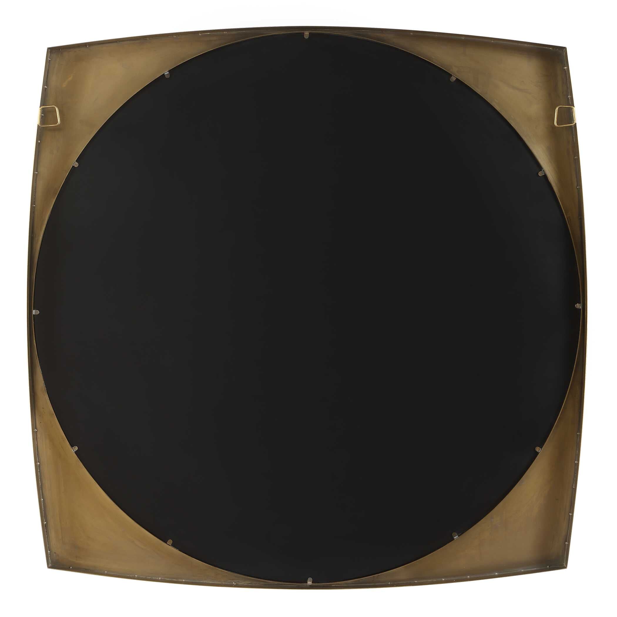 Neilia Round Brass Mirror