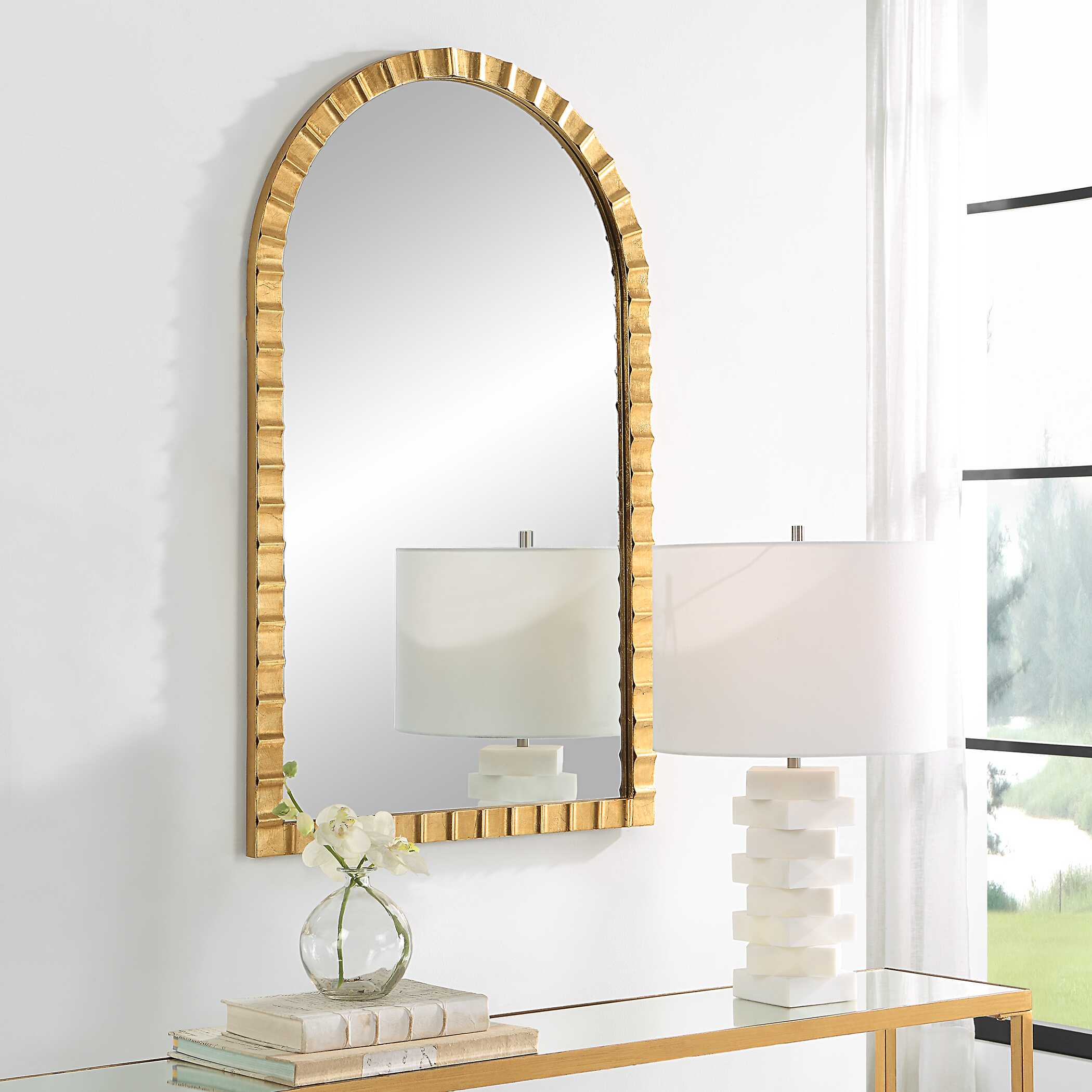 Dandridge Gold Arch Mirror