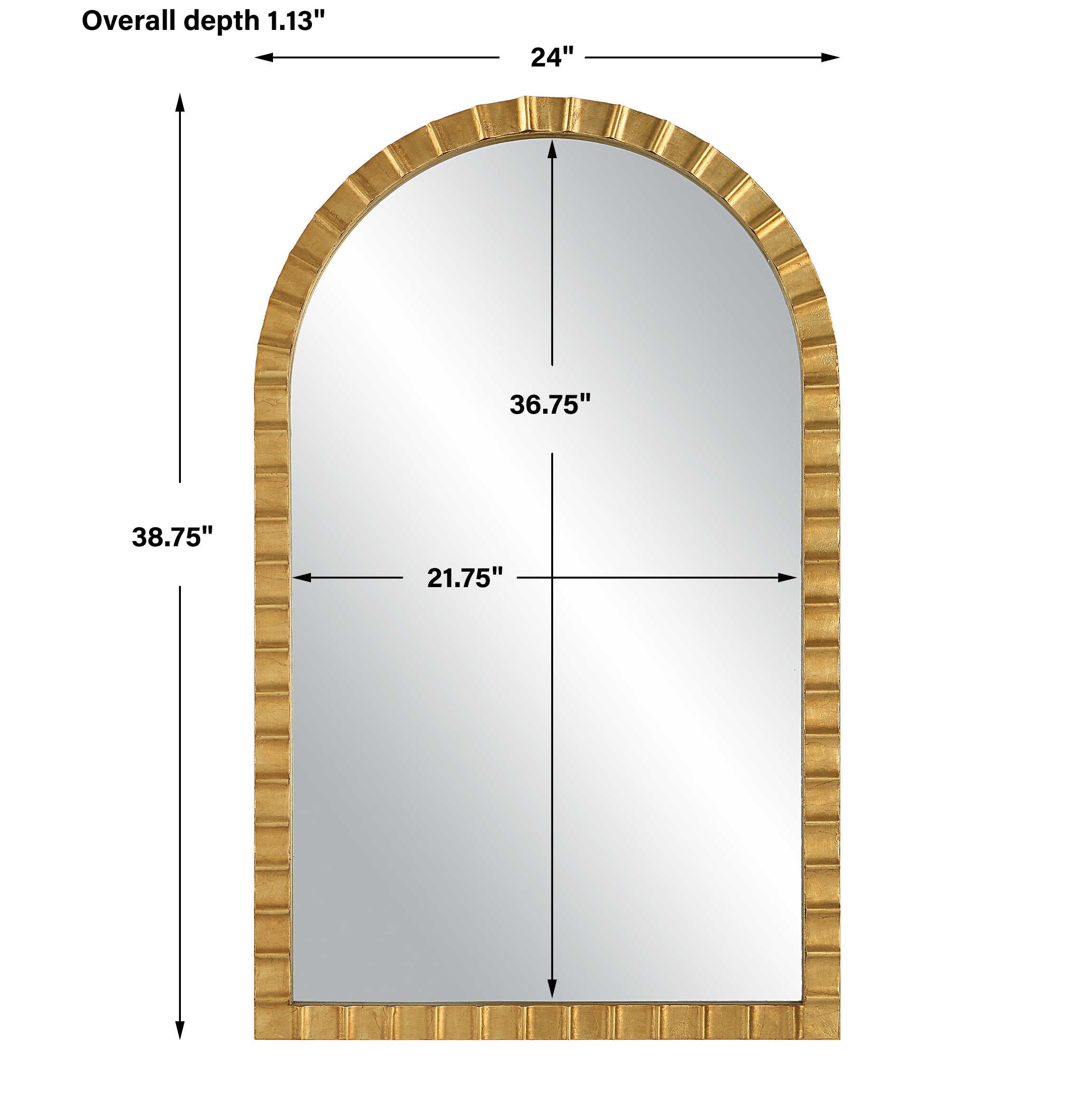 Dandridge Gold Arch Mirror