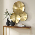 Cymbalic Round Brass Wall Decor Set/3