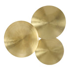 Cymbalic Round Brass Wall Decor Set/3