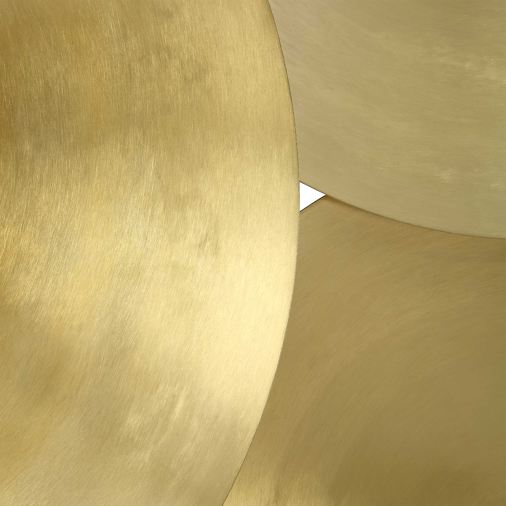 Cymbalic Round Brass Wall Decor Set/3