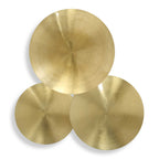 Cymbalic Round Brass Wall Decor Set/3