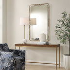 Tahoma Antiqued Gold Mirror