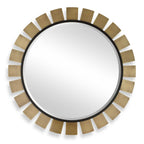 Toluca Round Brass Mirror