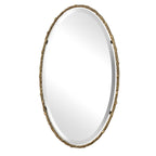 Twisted Branch Oval Mirror
