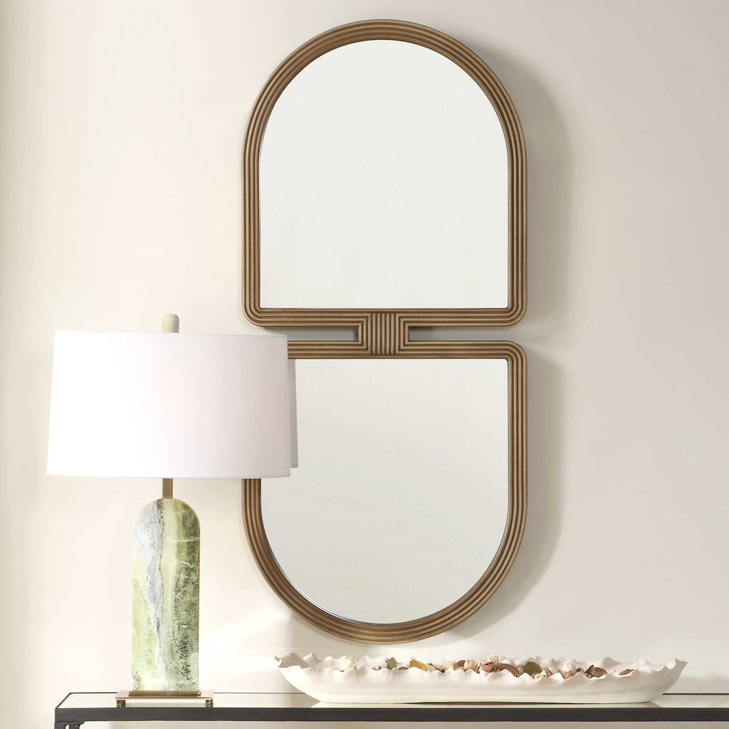 Jacques Art Deco Gold Mirror