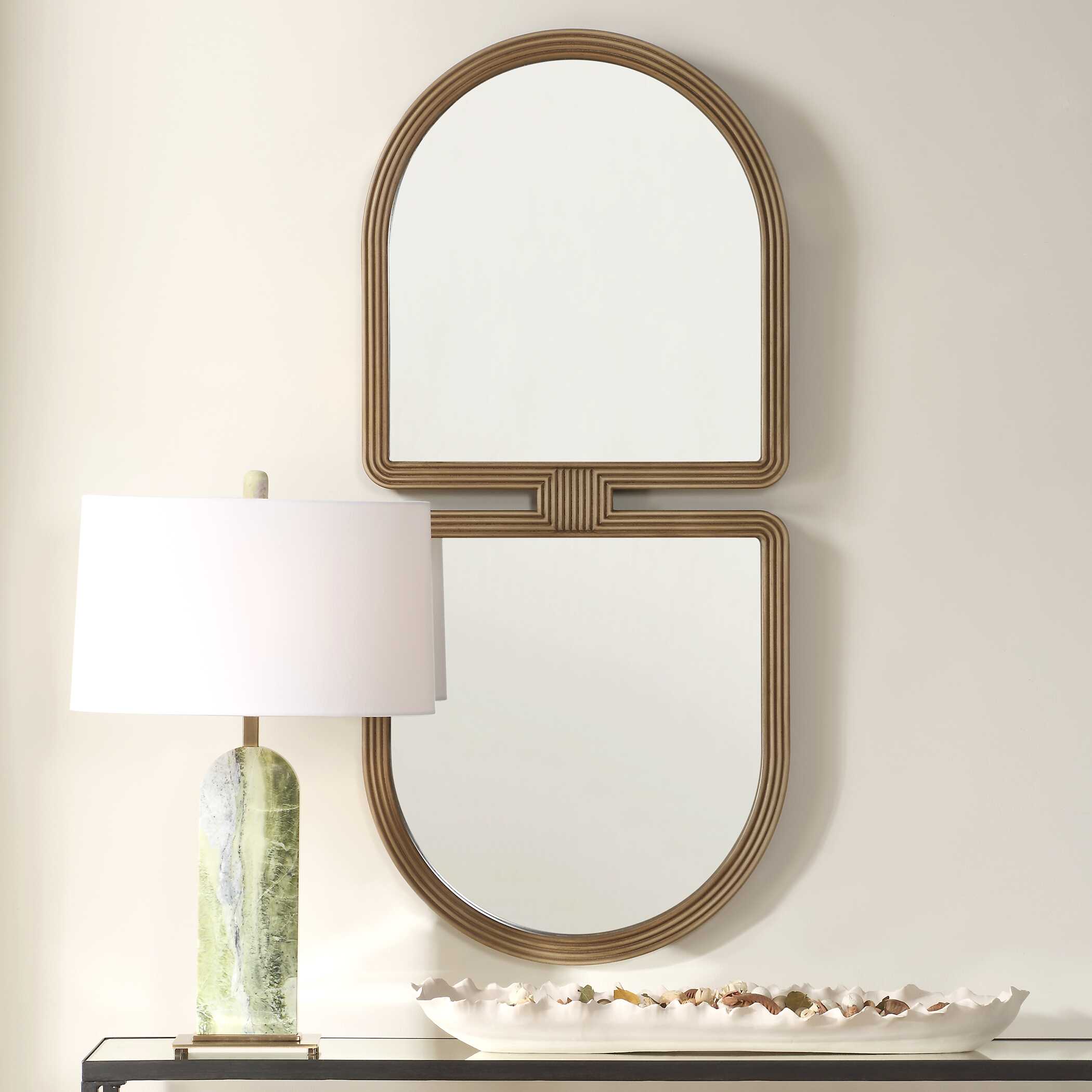 Jacques Art Deco Gold Mirror