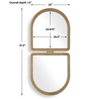 Jacques Art Deco Gold Mirror