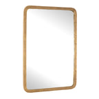 Vestry Antique Brass Mirror