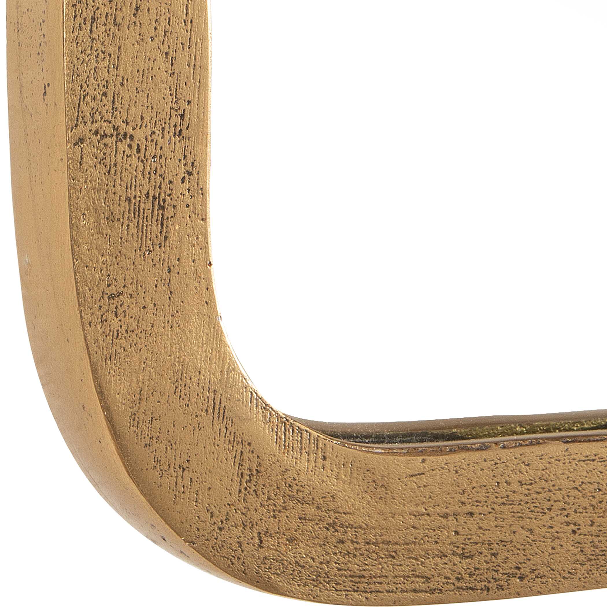 Vestry Antique Brass Mirror