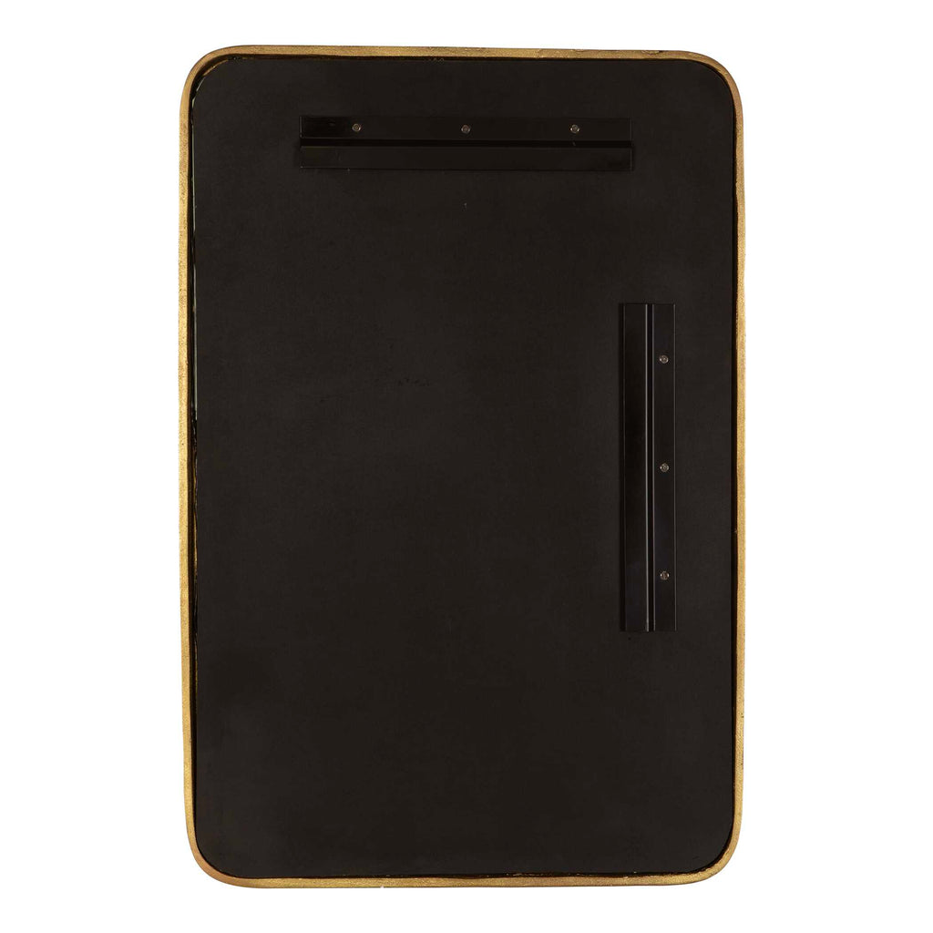 Vestry Antique Brass Mirror