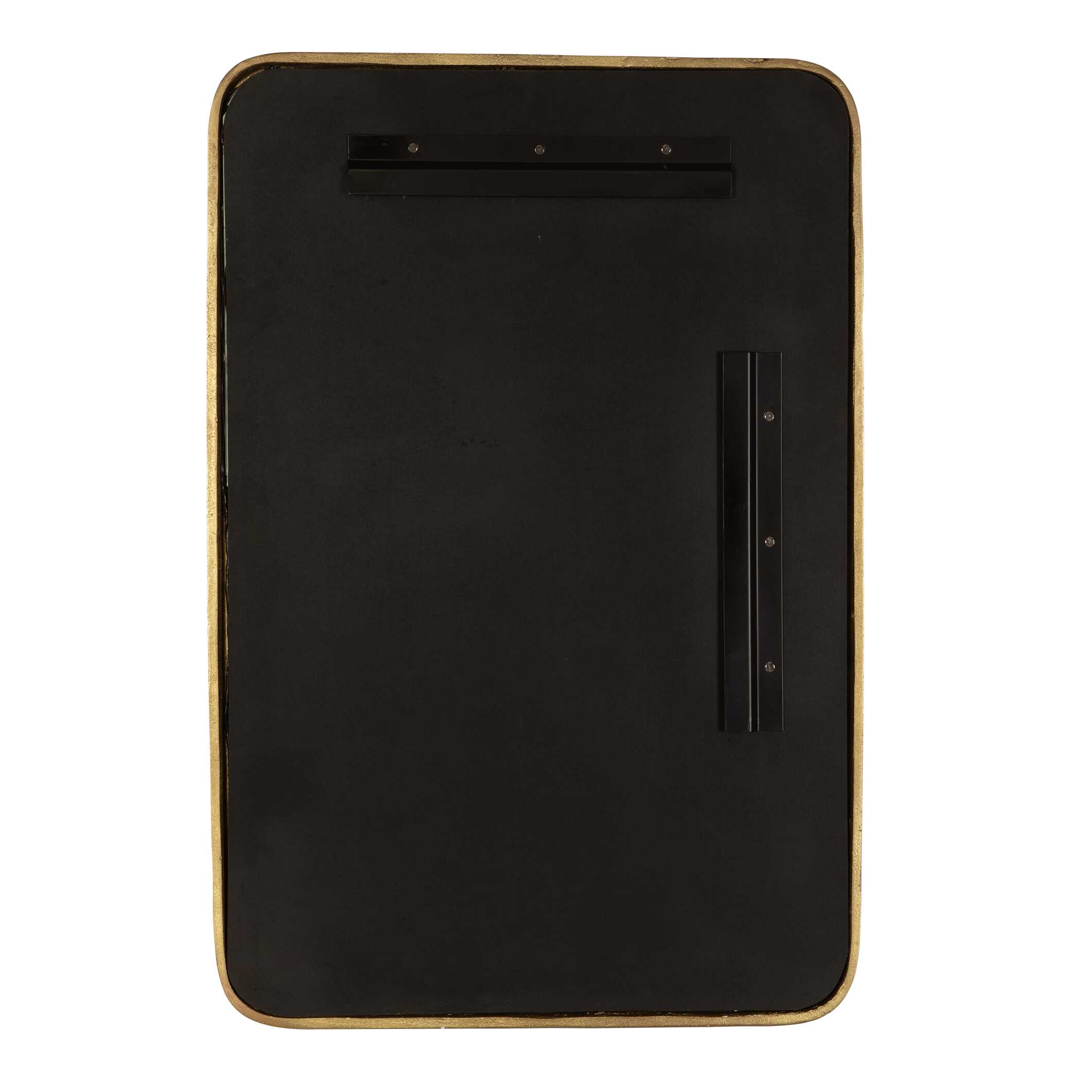 Vestry Antique Brass Mirror