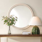 Florian Warm White Round Mirror