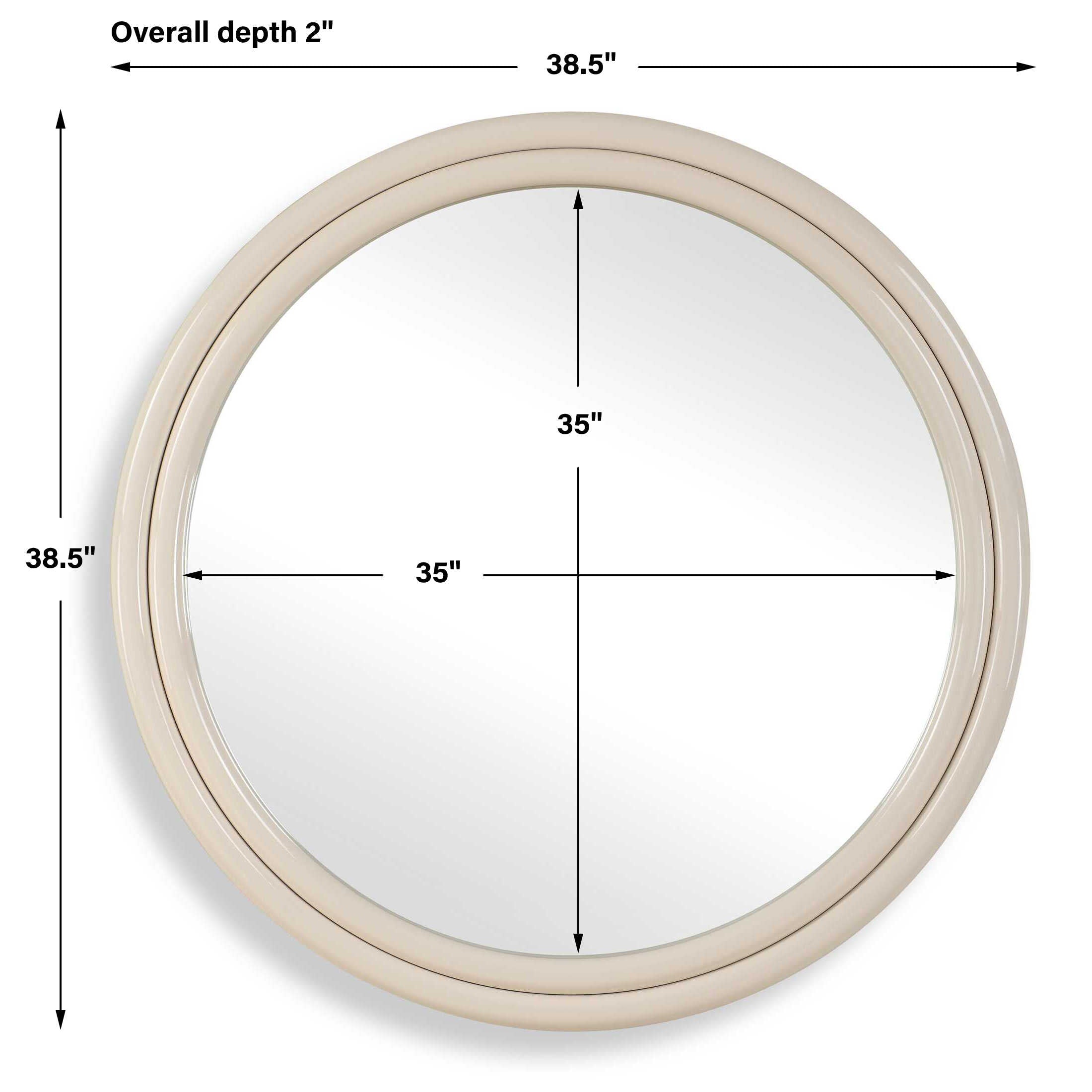 Florian Warm White Round Mirror
