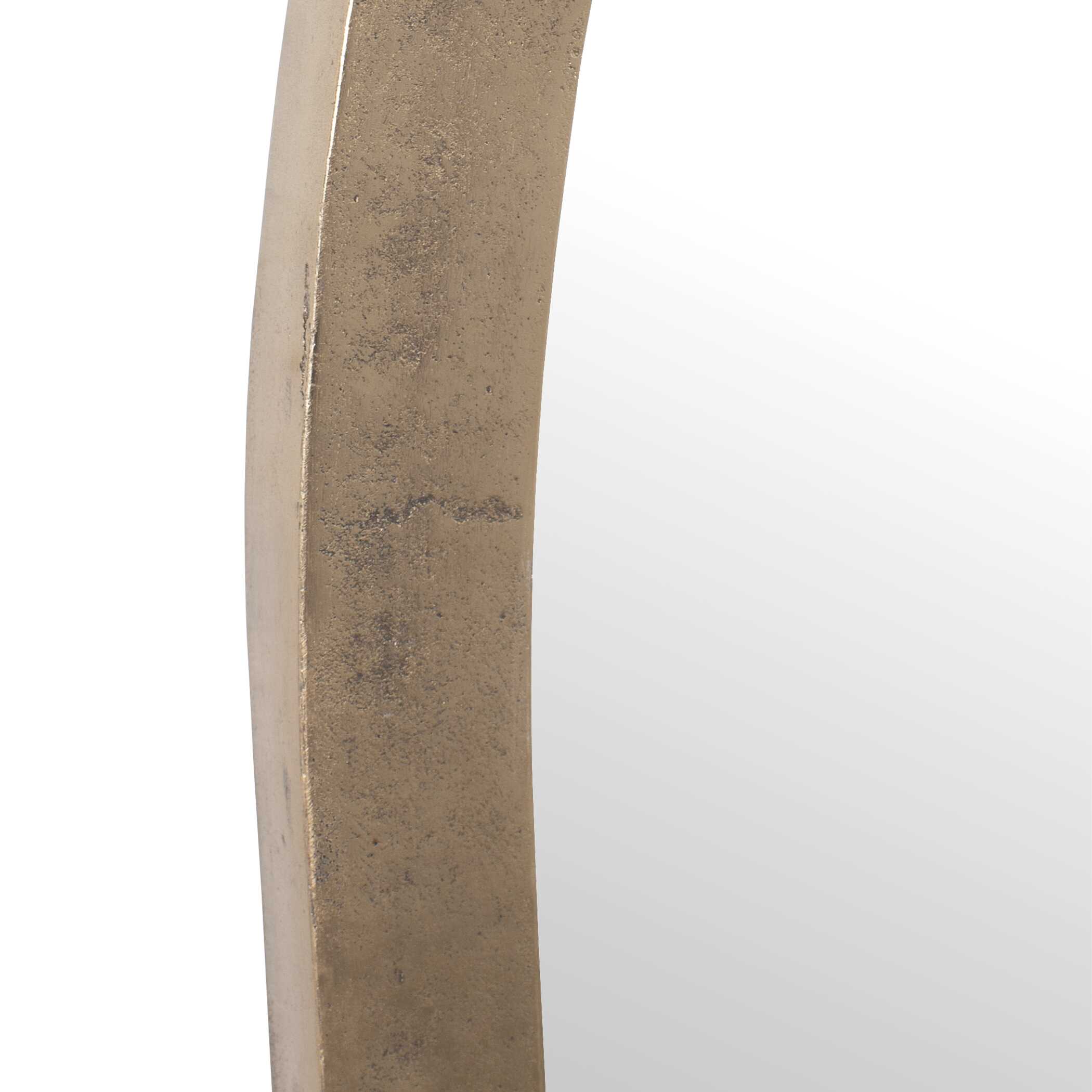 Vestry Antique Brass Arch Mirror