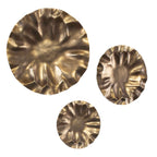 Peonia Outdoor Gold Wall Decor Set/3