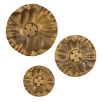 Peonia Outdoor Gold Wall Decor Set/3