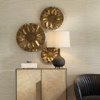 Peonia Outdoor Gold Wall Decor Set/3