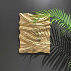 Undulate Outdoor Gold Wall Panel