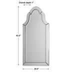 Hovan Frameless Arched Mirror