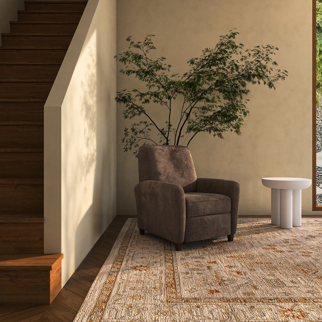 Luna Recliner Chair Cool Brown