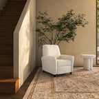 Luna Recliner Chair White