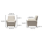 Luna Recliner Chair White