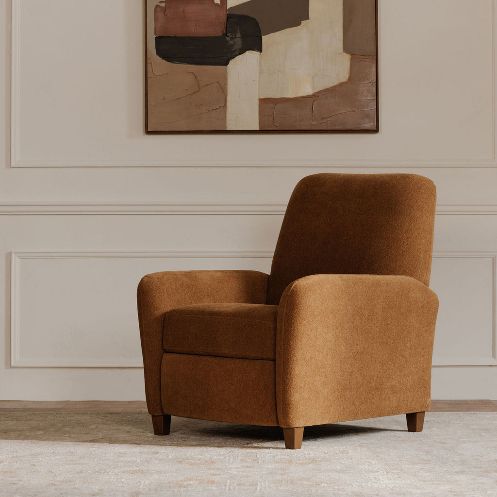 Luna Recliner Chair Ochre Brown