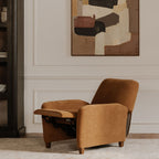 Luna Recliner Chair Ochre Brown