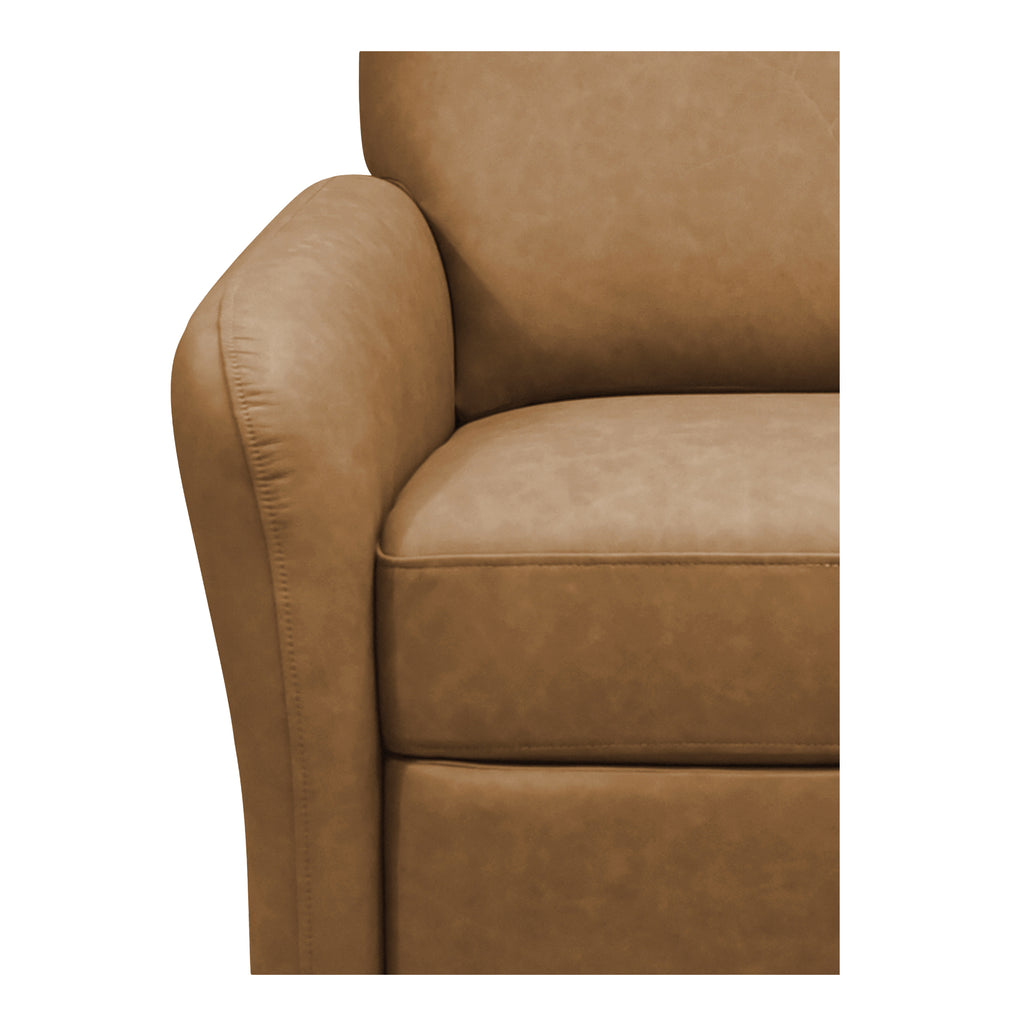 Luna Recliner Chair Tan Leather