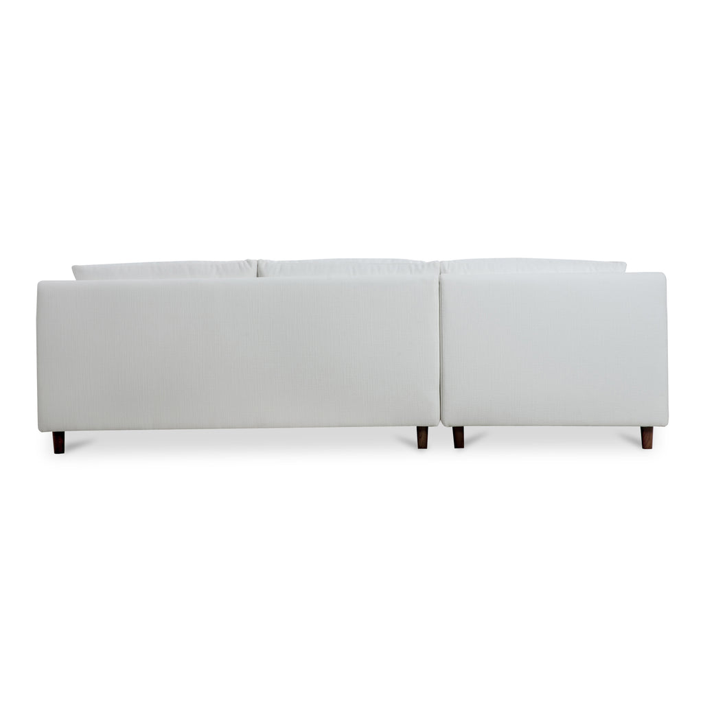 Hutton Left Sectional White