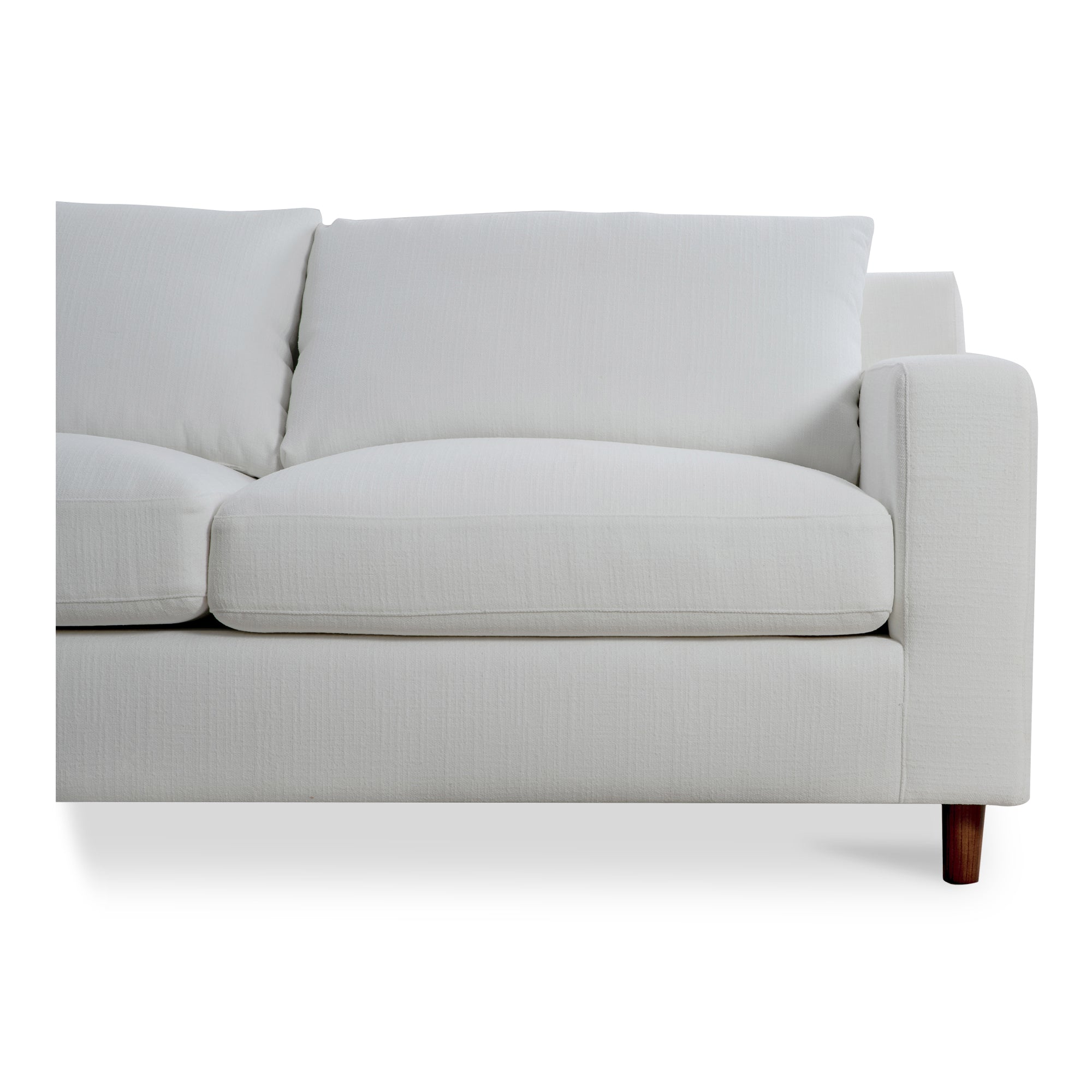Hutton Left Sectional White