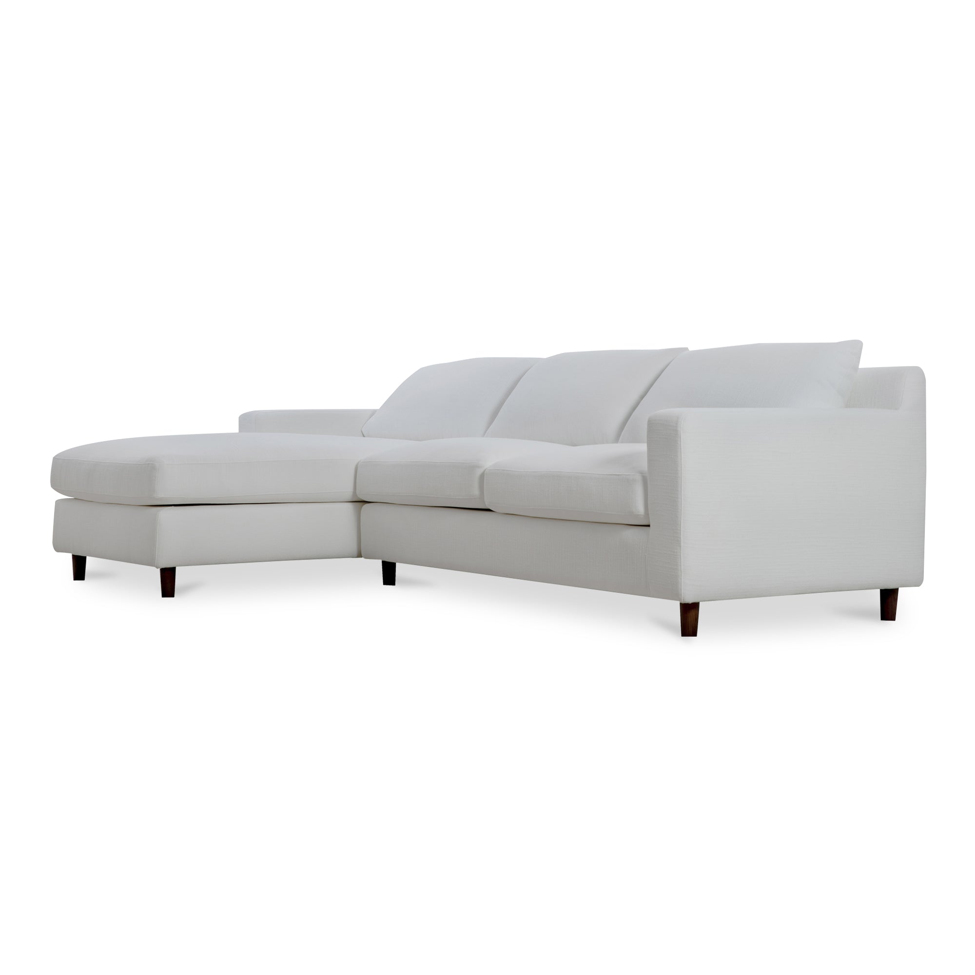 Hutton Left Sectional White