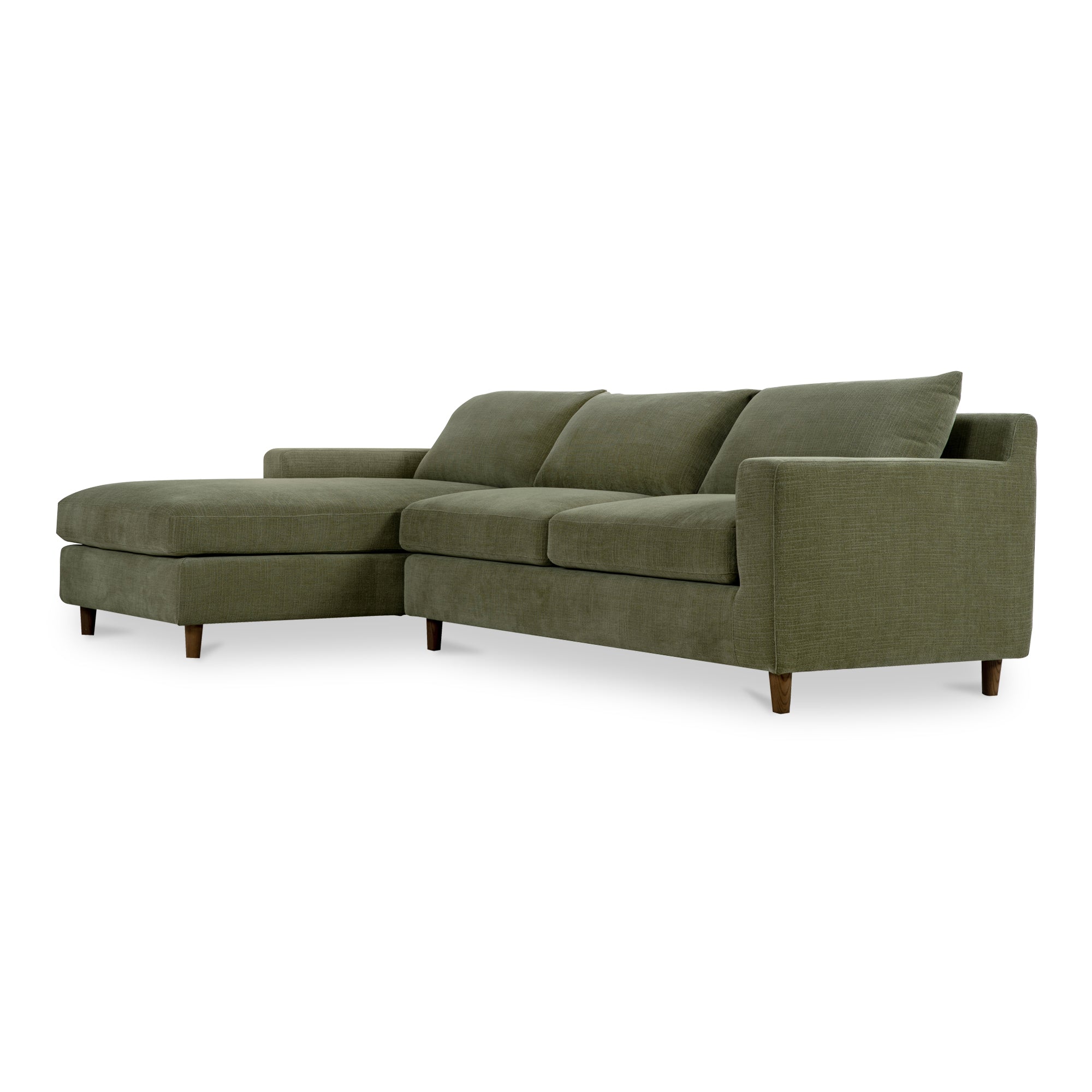 Hutton Left Sectional Olive