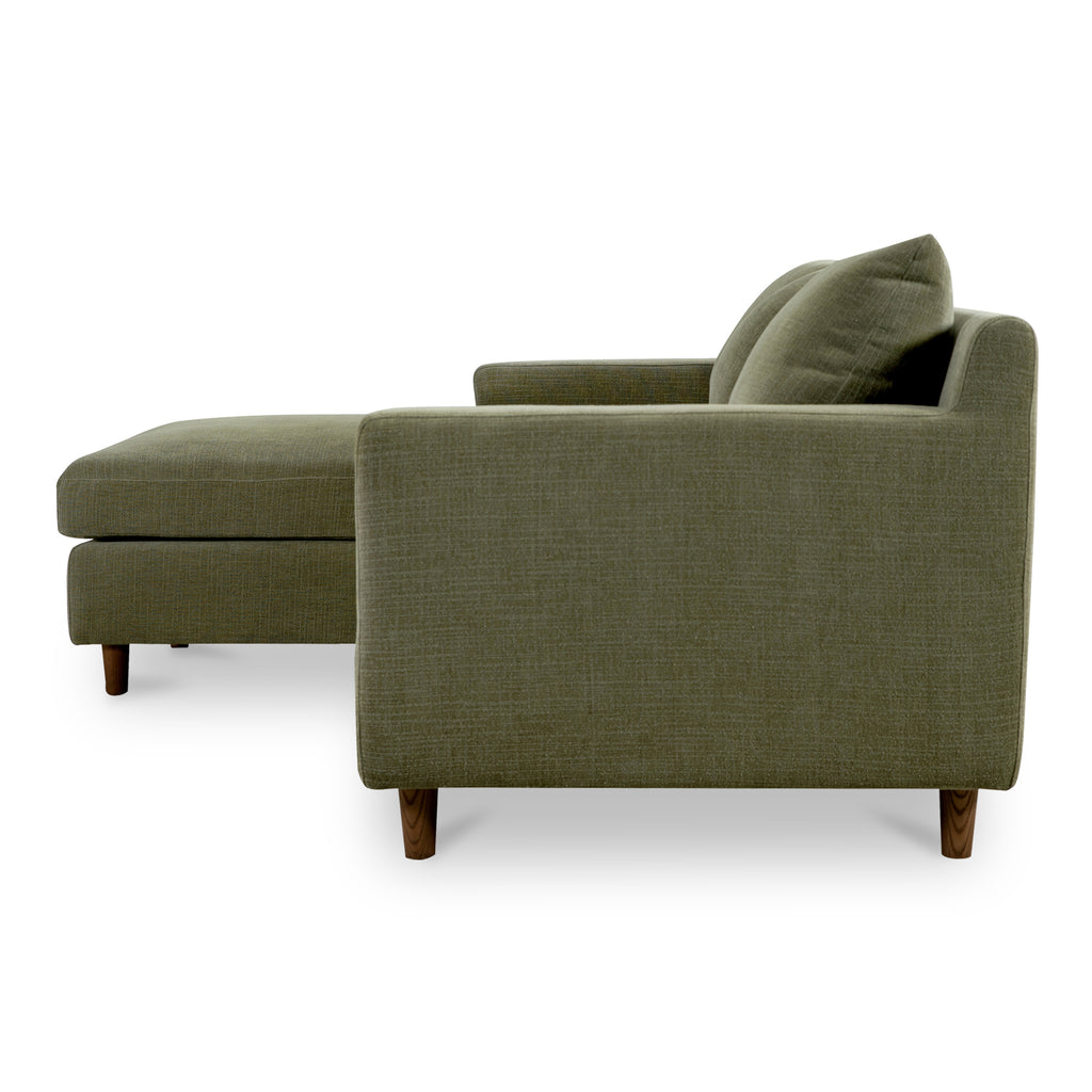 Hutton Left Sectional Olive