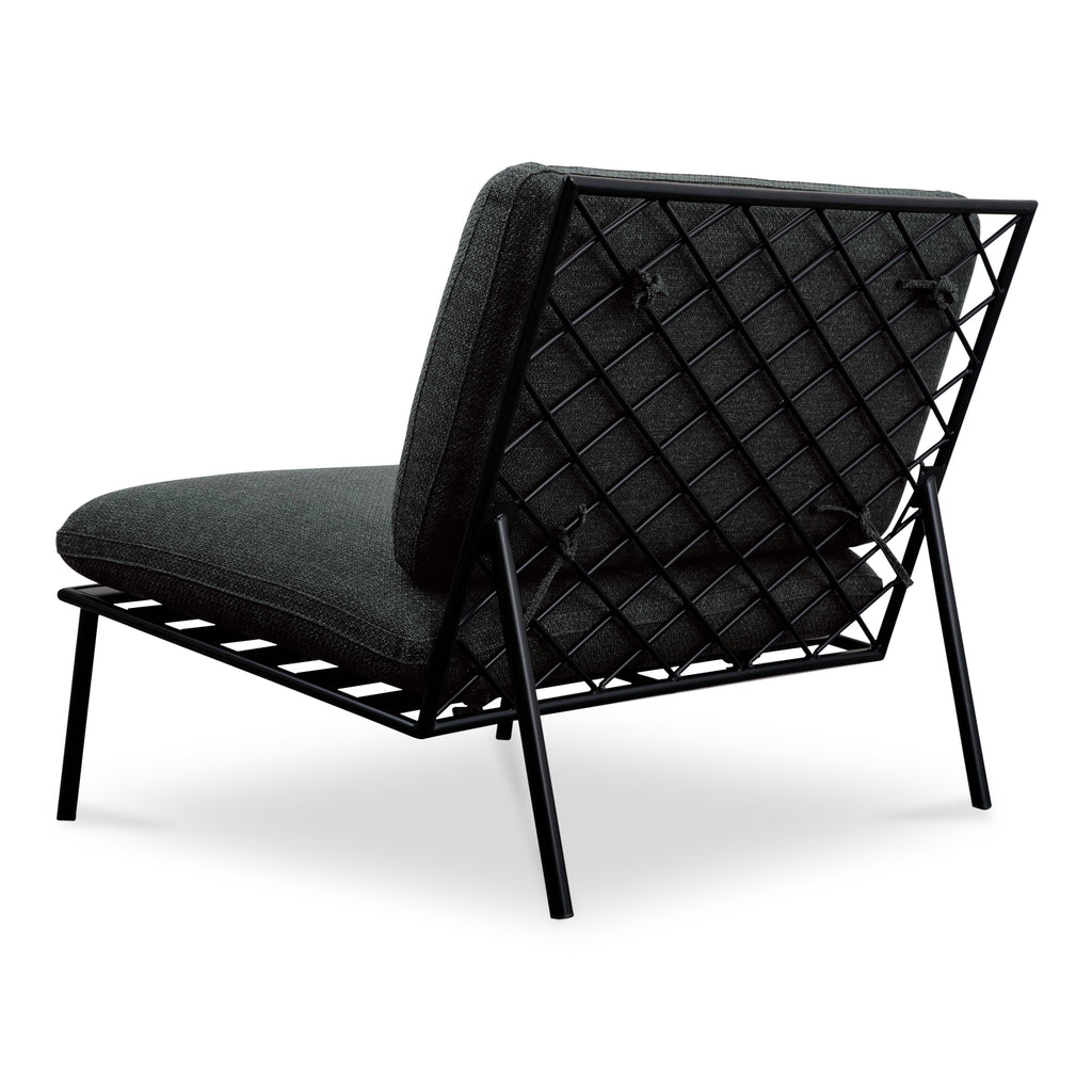 Salma Outdoor Accent Chair Speckled Charcoal