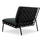 Salma Outdoor Accent Chair Speckled Charcoal