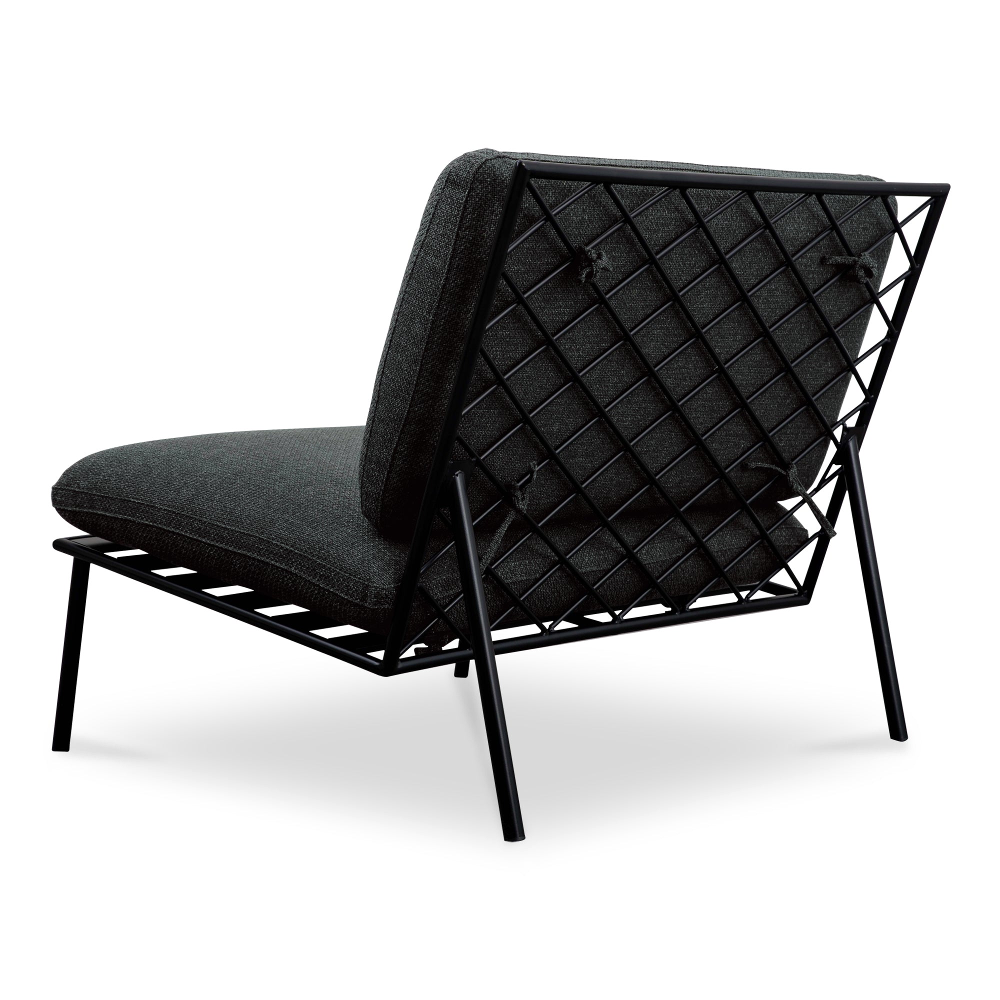 Salma Outdoor Accent Chair Speckled Charcoal