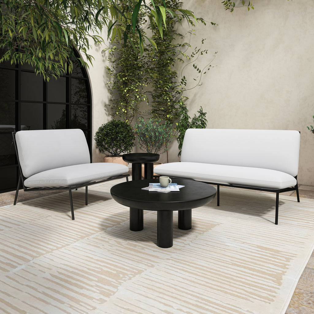 Salma Outdoor Accent Chair White